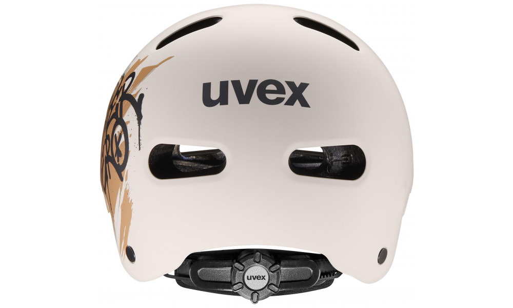 Helmet Uvex kid 4 style super hero warm grey matt - 3