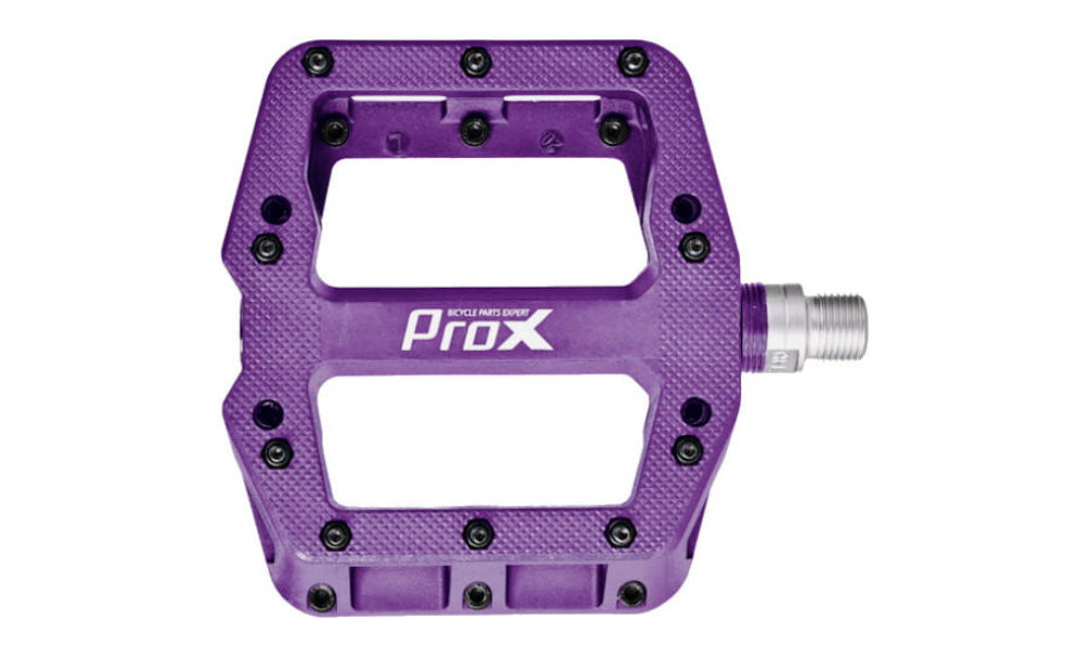 Педали ProX Base Pro 26 plastic Pins axle Cr-Mo purple - 2