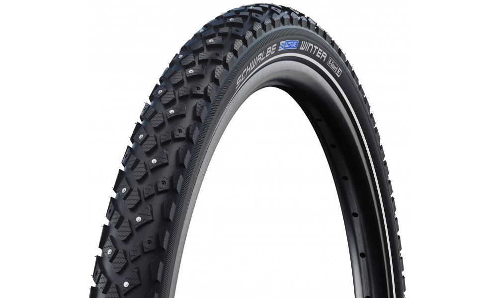 Шина 28" Schwalbe Winter HS 396 Active Wired 30-622 Black-Reflex - 1