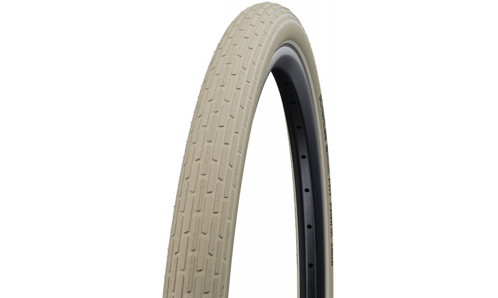 ???? 26" Schwalbe Fat Frank HS 375 Active Wired 60-559 / 26x2.35 Creme-Reflex - 1