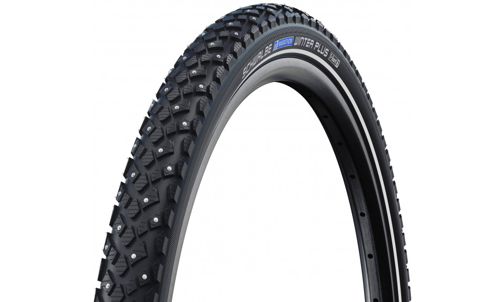 Шина 28" Schwalbe Marathon Plus Spike HS396 Wired 42-622 / 28x1.60 Reflex - 1