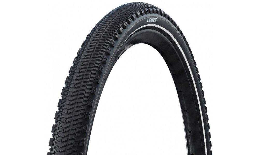 Tire 28" Schwalbe G-One Overland HS622 Perf Fold TLR 45-622 / 28x1.70 Race Reflex 