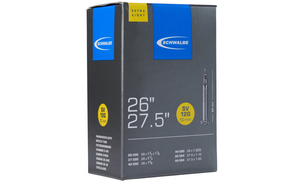 Tube 26/27.5" Schwalbe SV12G 50mm Extra Light (28/44-584/590) - 1