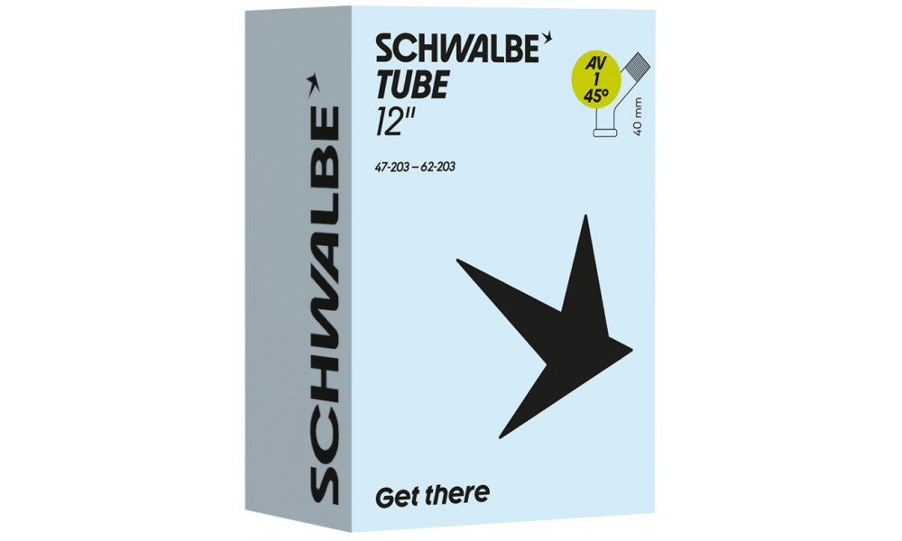 Камера 12" Schwalbe AV1 45° 40mm (47/62-203) - 1