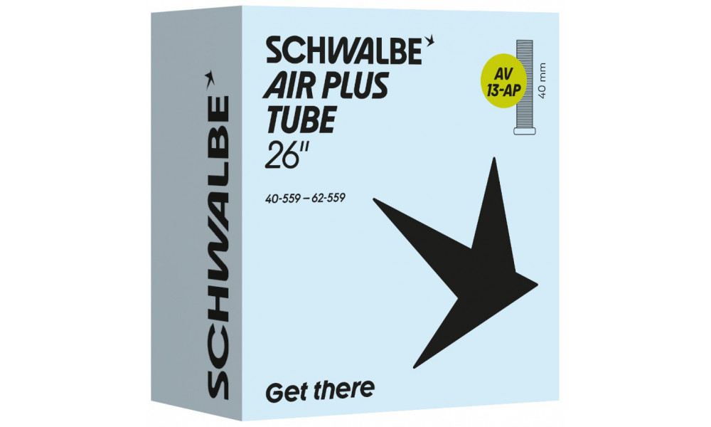 Камера 26" Schwalbe AV13-AP 40mm Air Plus (40/62-559) - 1