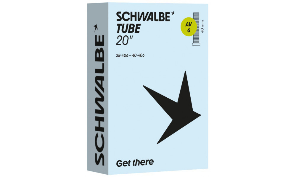 Tube 20" Schwalbe AV6 40mm (28/40-406) - 1