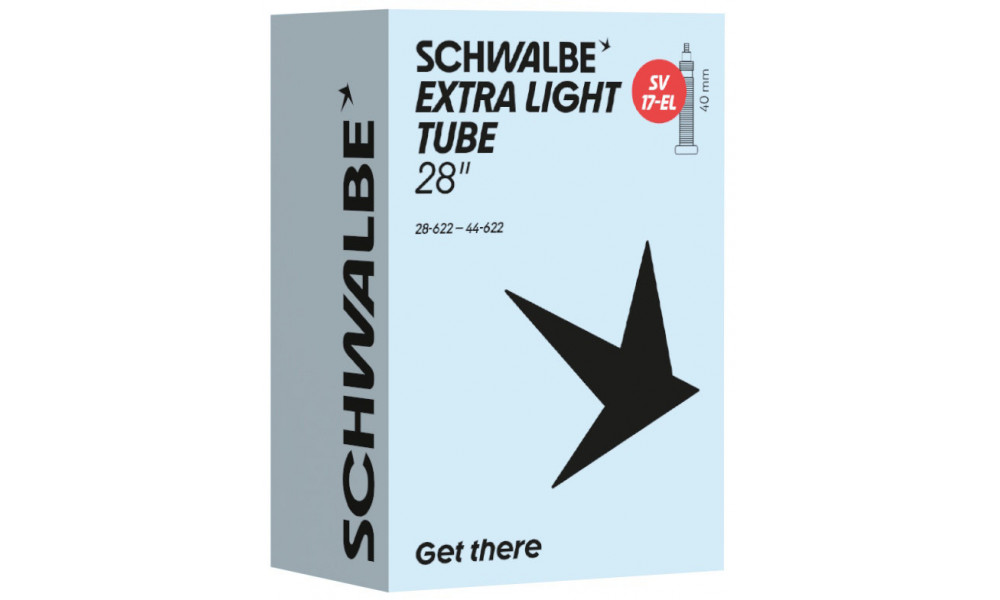 Камера 28" Schwalbe SV17-EL 40mm Extra Light (28/44-622) - 1