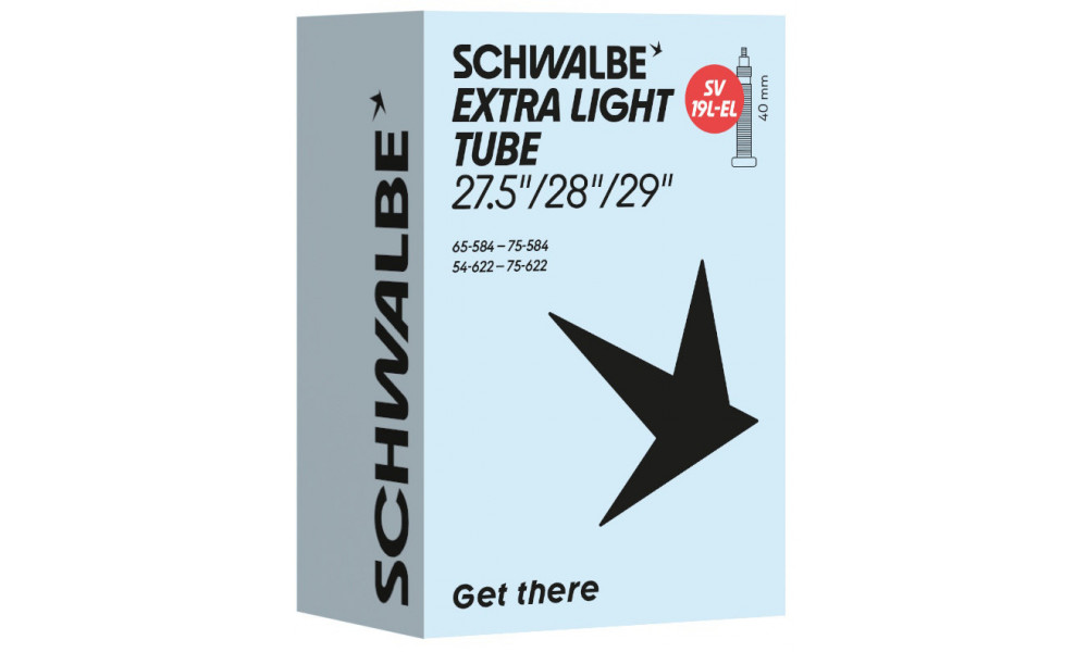 Камера 29/27.5+" Schwalbe SV19L-EL 40mm Extra Light (54/75-584/622) - 1