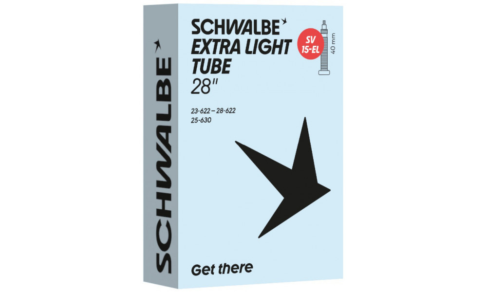 Камера 27/28" Schwalbe SV15-EL 40mm Extra Light (23/28-622/630) - 1