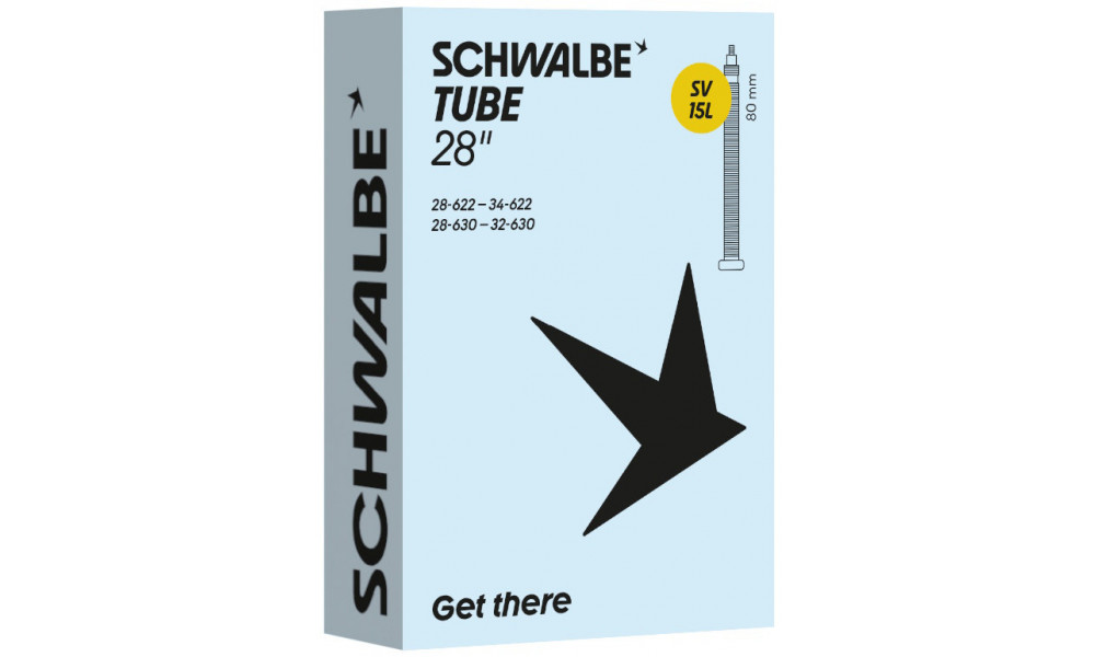 Tube 27/28" Schwalbe SV15L 80mm (28/34-622/630) 