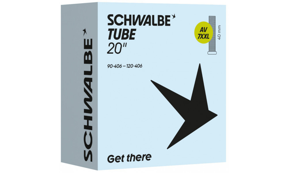 Камера 20" Schwalbe AV7XXL 40mm (90/120-406) - 1