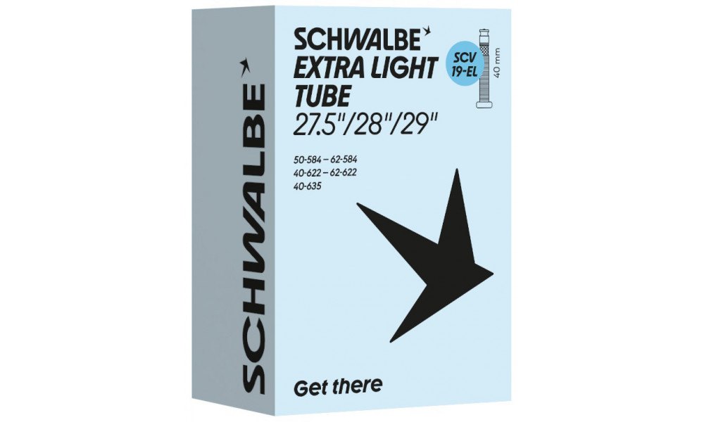 Tube 27.5/28" Schwalbe SCV19-EL 40mm Extra Light (40/62-584/635) 