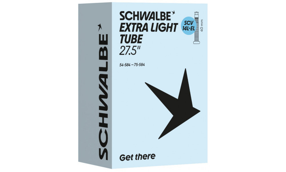 Камера 27.5+" Schwalbe SCV14L-EL 40mm Extra Light (54/75-584) 