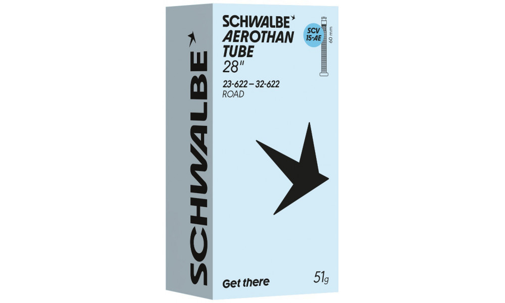 Tube 28" Schwalbe SCV15-AE Aerothan 60mm (23/32-622) - 1