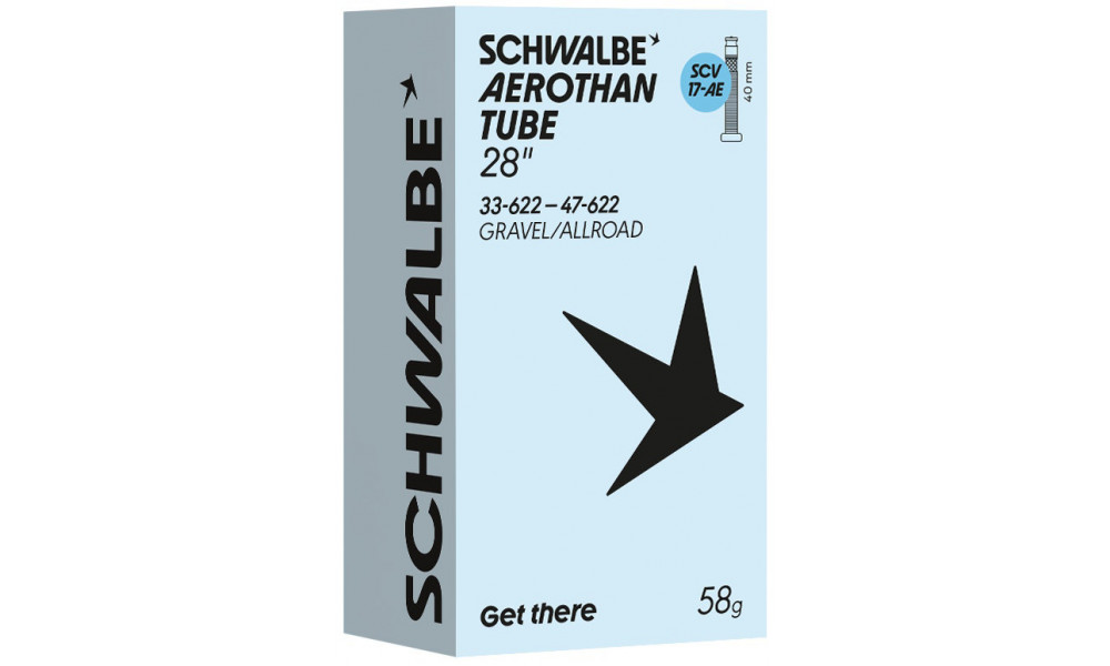 Камера 28" Schwalbe SCV17-AE Aerothan 40mm (33/47-622) - 1
