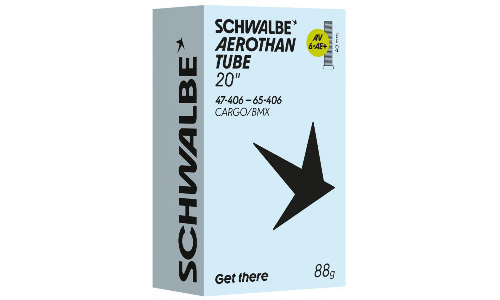 Tube 20" Schwalbe AV6-AE+ Aerothan 40mm (47/65-406) - 1
