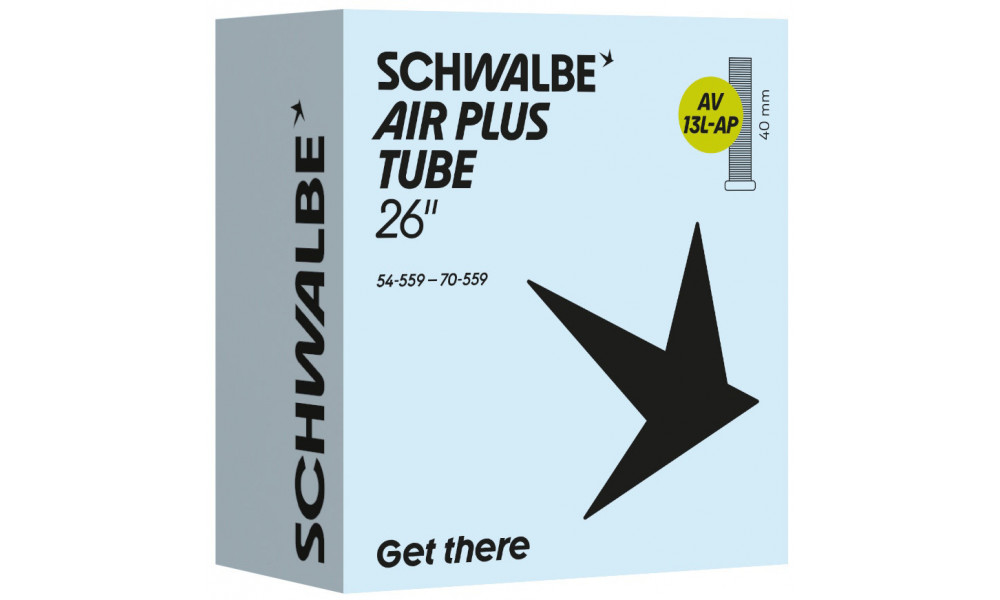 Камера 26" Schwalbe AV13L-AP 40mm Air Plus (54/70-559) - 1