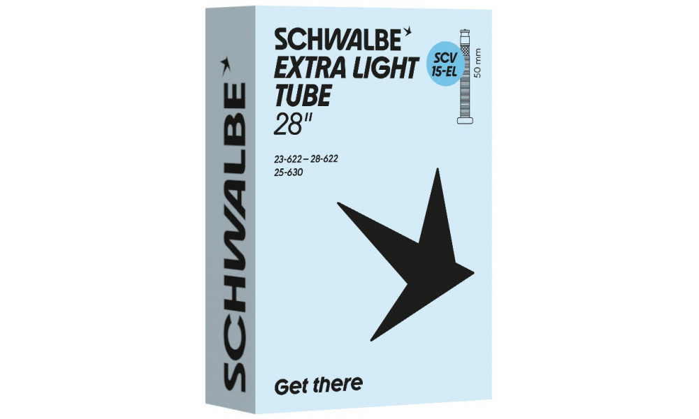 Tube 27/28" Schwalbe SCV15-EL 50mm Extra Light (23/28-622/630) 