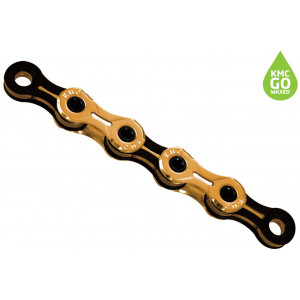 Chain KMC X11SL Ti-N Gold/Black 11-speed 118-links Waxed