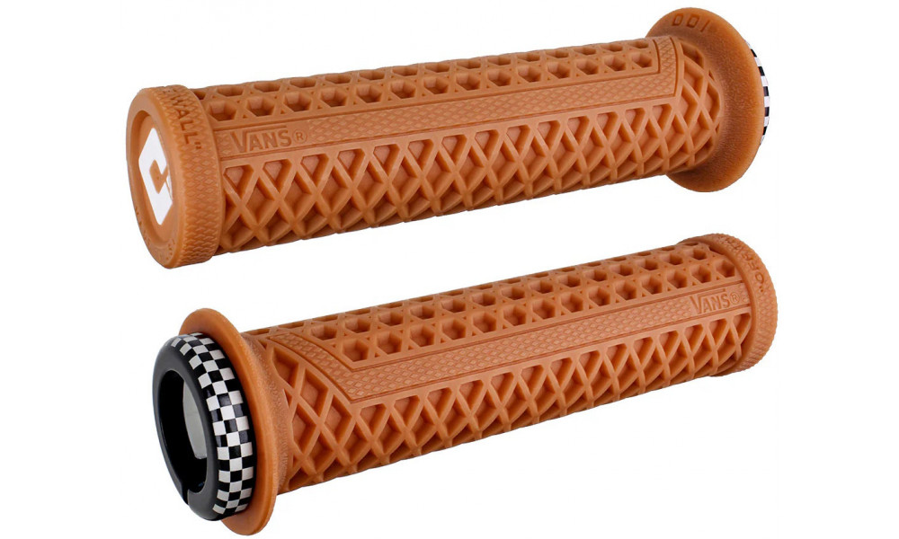 Ручки руля ODI Vans v2.1 Lock-On MTB 135mm White/Gum-Black Checker 