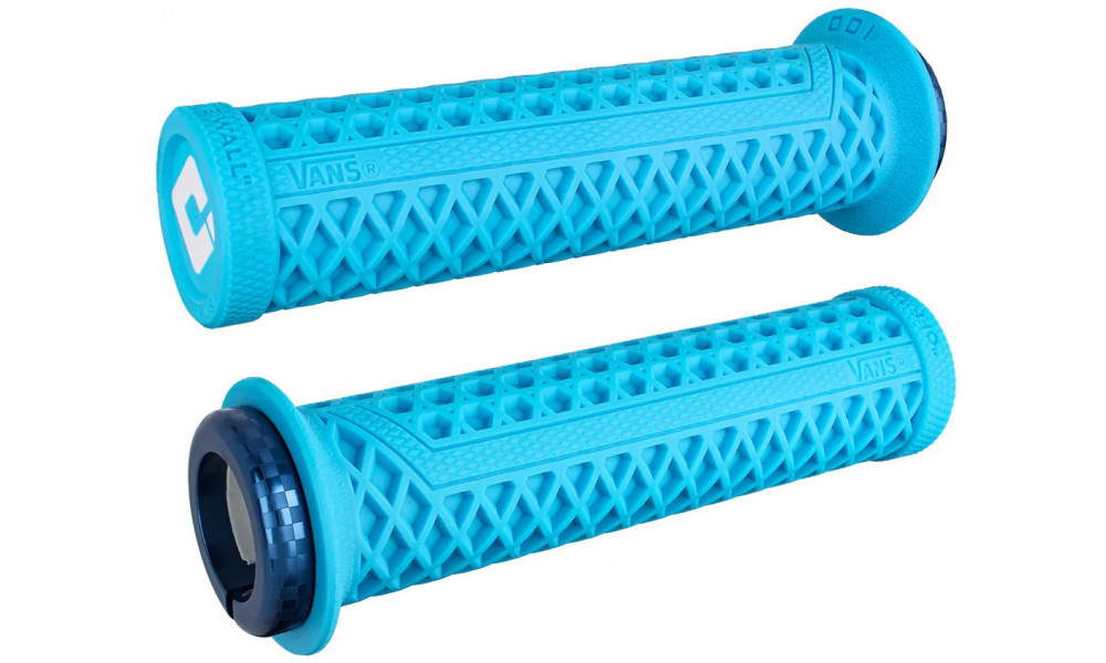 ????? ???? ODI Vans v2.1 Lock-On MTB 135mm White/Light Blue-Blue 