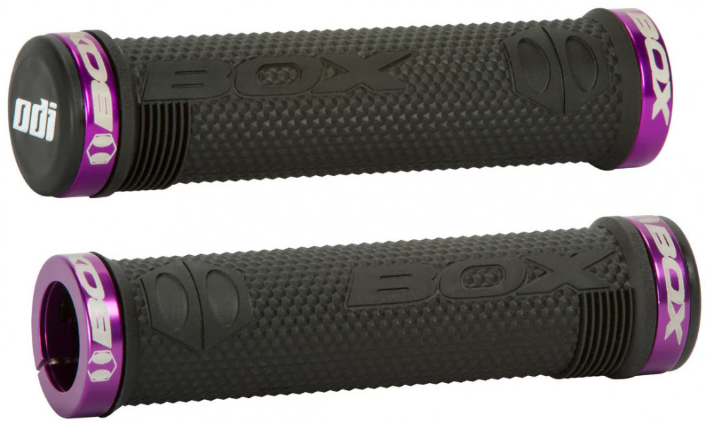 Grips ODI Box Hex BMX 130mm Lock-On Bonus Pack Black-Black 