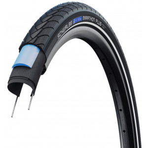 Tire 28" Schwalbe Marathon Plus HS 348 Perf Wired 28-622 / 700x28C Black-Reflex