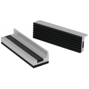 ?????????? Cyclus Tools protective aluminum vice jaws goma finely grooved magnetic 100 mm 2 pcs. (720349)