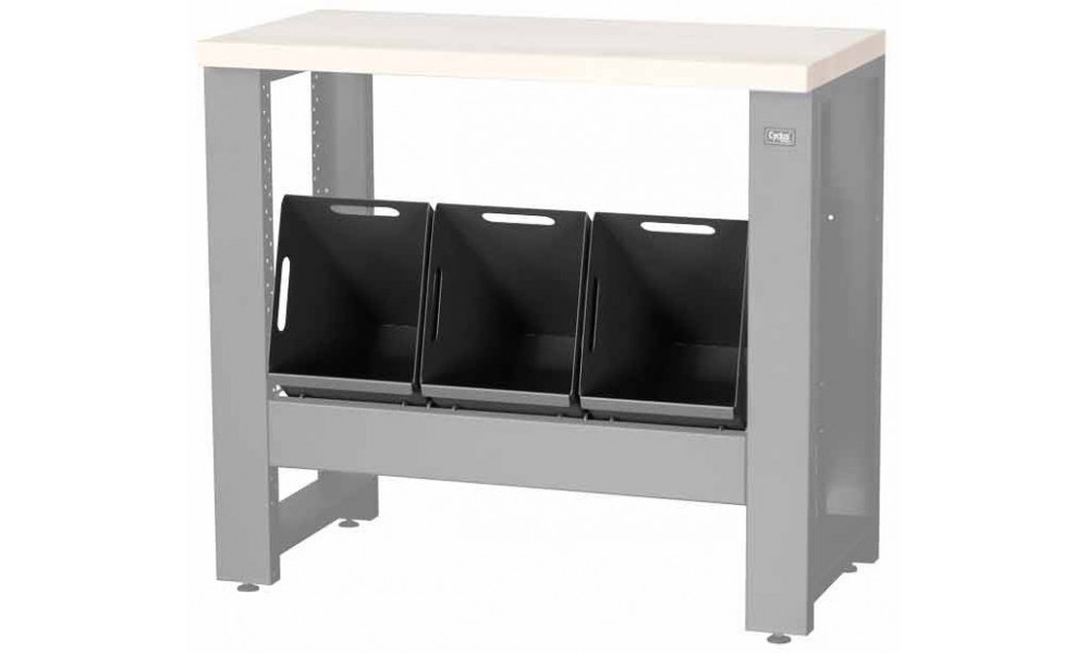 Workshop table part Cyclus Tools System 500 trash can 25 liters for workbench 720851 anthracite 3 pcs. (720855) 