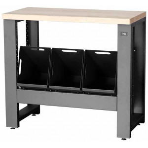 Рабочий стол для мастерской Cyclus Tools System 500 89 x 100 x 50 cm with trash can 3 x 25 L anthracite 