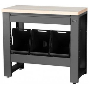 Рабочий стол для мастерской Cyclus Tools System 500 89 x 100 x 50 cm with trash can 3 x 25 L and drawer 