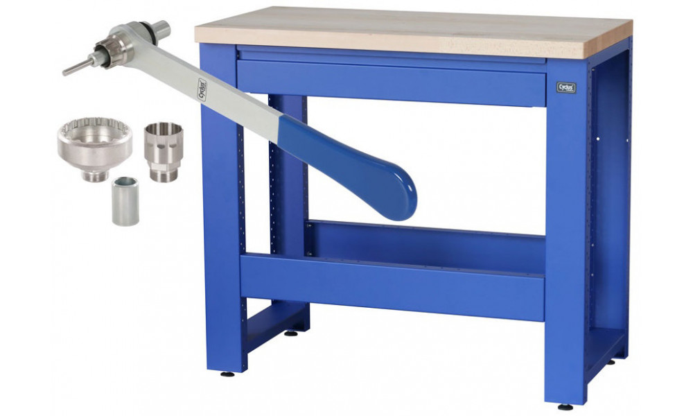 Рабочий стол для мастерской Cyclus Tools Ronny System 500 3-piece 89 x 100 x 50 cm blue (720889) 