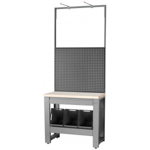 Workshop table Cyclus Tools Gerrit System 500 7-piece 259 x 100 x 50 cm anthracite (720894)