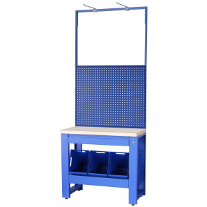 Workshop table Cyclus Tools Gerrit System 500 7-piece 259 x 100 x 50 cm blue (720895)