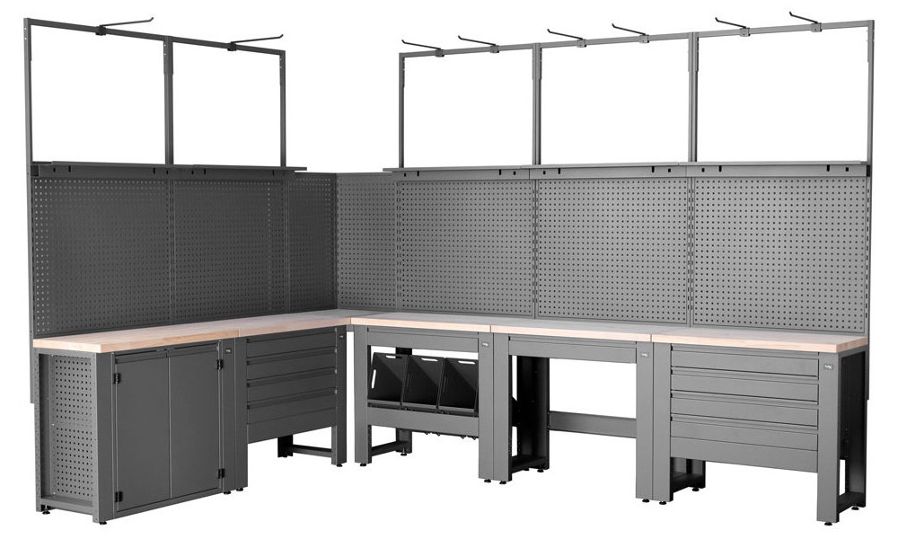 Рабочий стол для мастерской Cyclus Tools Ralf System 500 37-piece 259 x 500 x 50 cm anthracite (720896) - 1