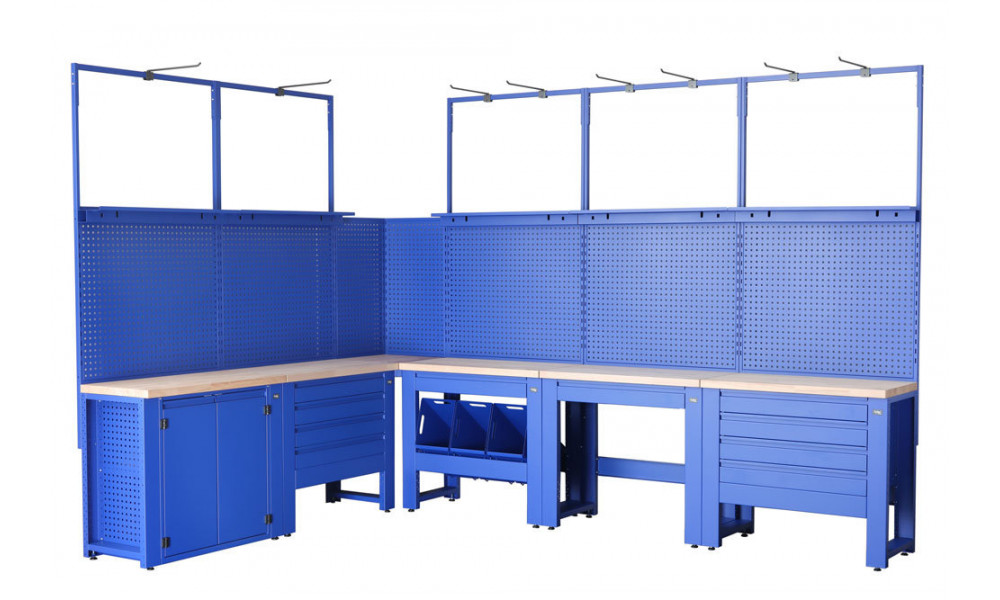 Рабочий стол для мастерской Cyclus Tools Ralf System 500 37-piece 259 x 500 x 50 cm blue (720897) - 1