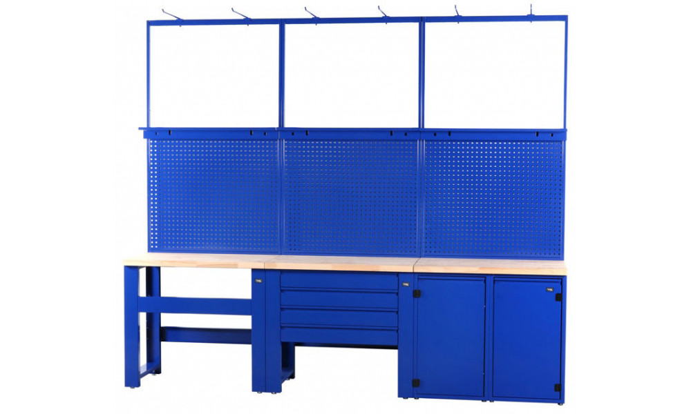 Workshop table Cyclus Tools Ingo System 500 20-piece 259 x 300 x 50 cm blue (720899) 