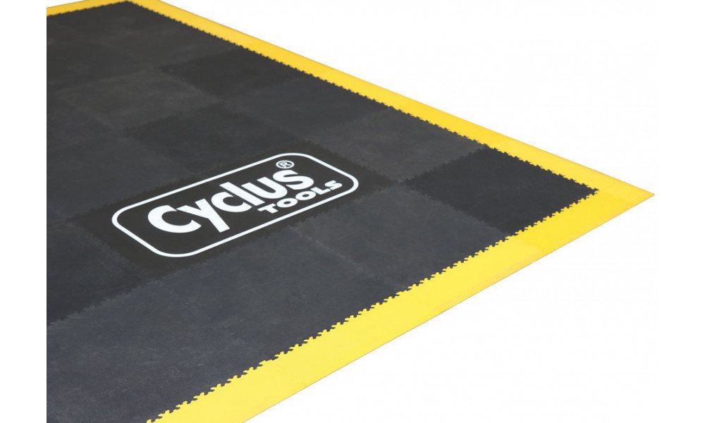 Напольная плитка для мастерских Cyclus Tools Industry PVC 50 x 50 x 0.7 cm black 10 pcs. (730031) 