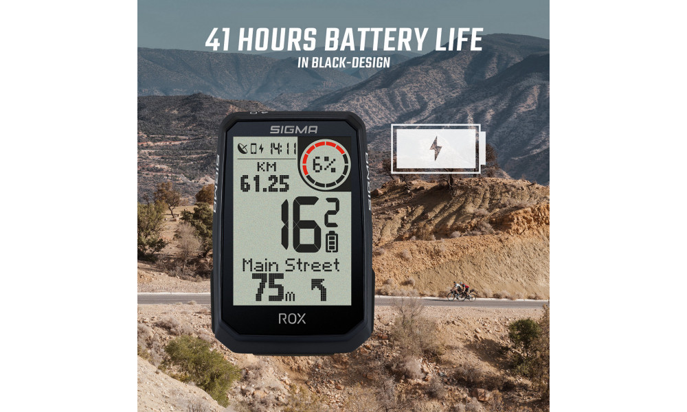 Bike computer SIGMA ROX 4.0 Endurance GPS Black HR Set - 5