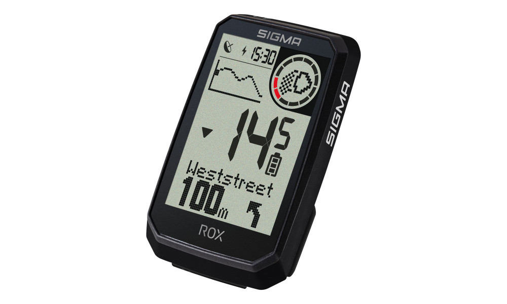 Bike computer SIGMA ROX 4.0 Endurance GPS Black Sensor Set - 5