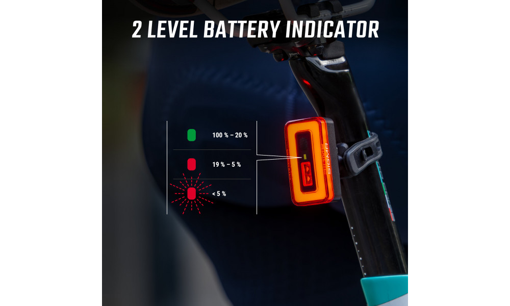 Задняя лампа Sigma Hiro 70 USB - 5