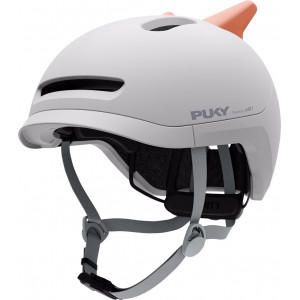 Helmet PUKY Sparky Junior + lamp grey