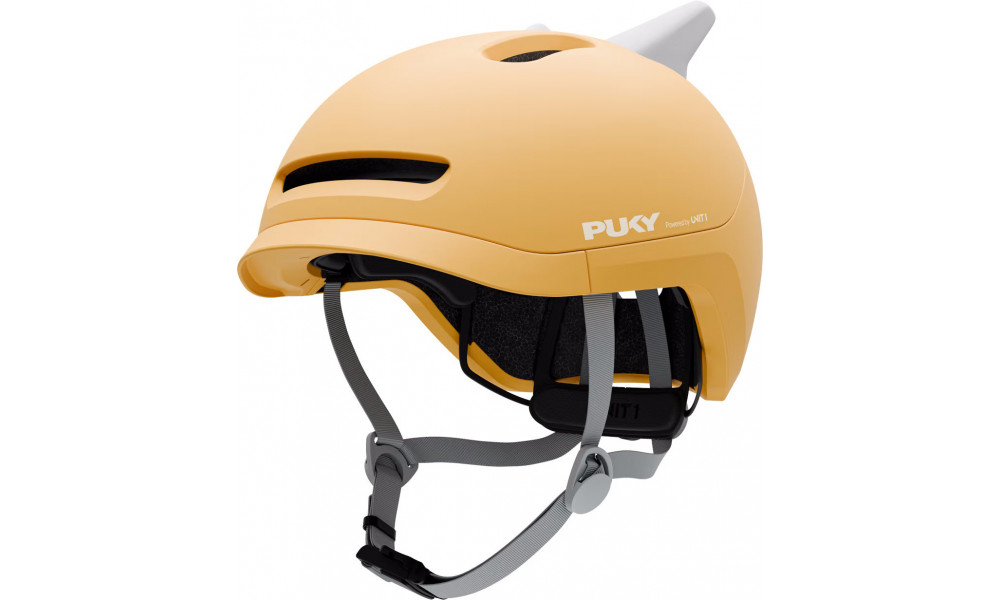 Helmet PUKY Sparky Junior + lamp corn yellow - 1
