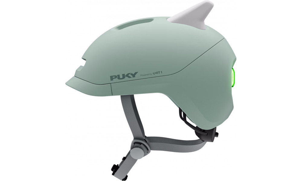 Helmet PUKY Sparky Junior + lamp green - 4