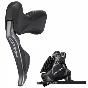 Дисковые гидравлические тормоза передниe Shimano GRX Di2 ST-RX815(L) + BR-RX820 (F) hydrauli