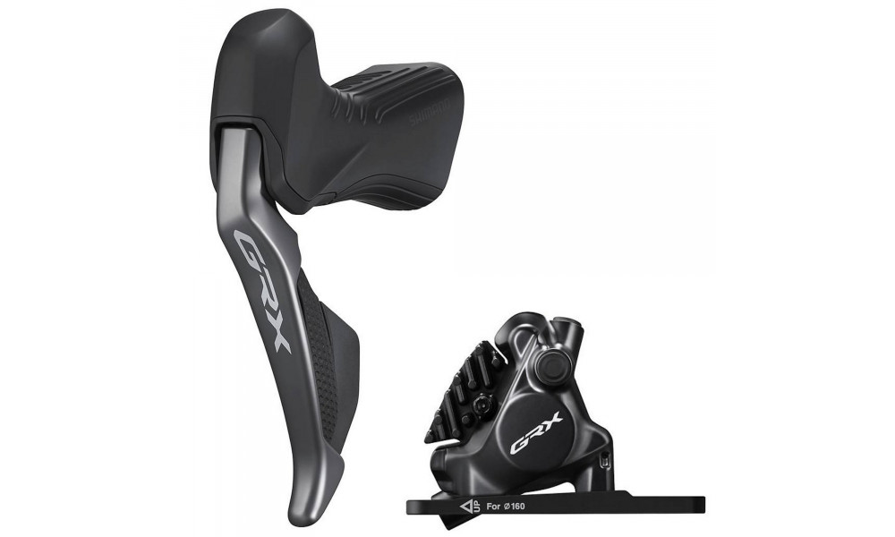 Дисковые гидравлические тормоза передниe Shimano GRX Di2 ST-RX815(L) + BR-RX820 (F) hydrauli 
