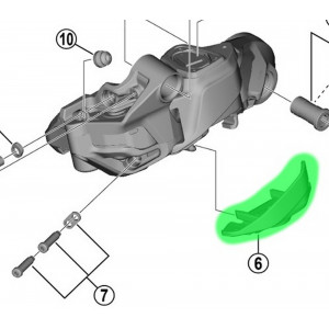 Battery holder Shimano RD-M8250/RD-M6250/RD-RX827