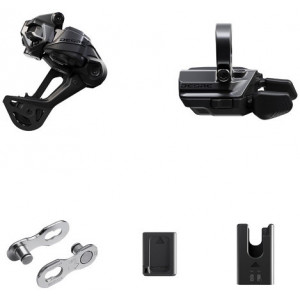 Drivetrain upgrade kit Shimano DEORE Di2 RD-M6250 SGS + SW-M6250-R clamp 1x12-speed