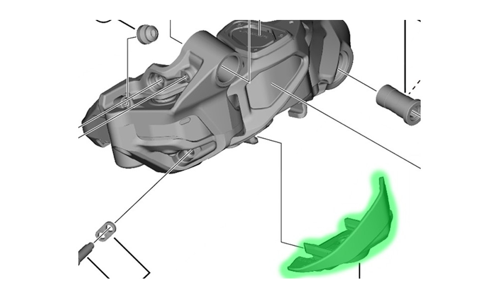 Держатель батареи Shimano XTR Di2 RD-M9250 SGS/GS - 2