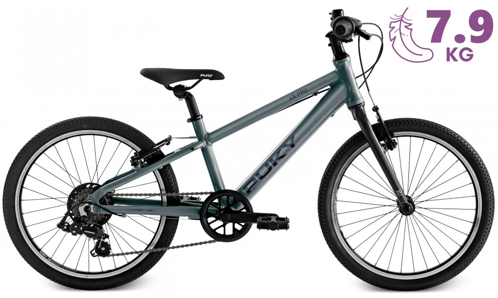 Велосипед PUKY LS-PRO 20-7 Alu ash blue/anthracite - 4